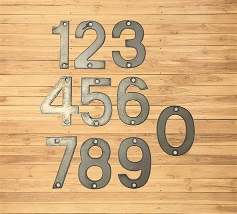 3 metal house numbers|metal house letters for address.